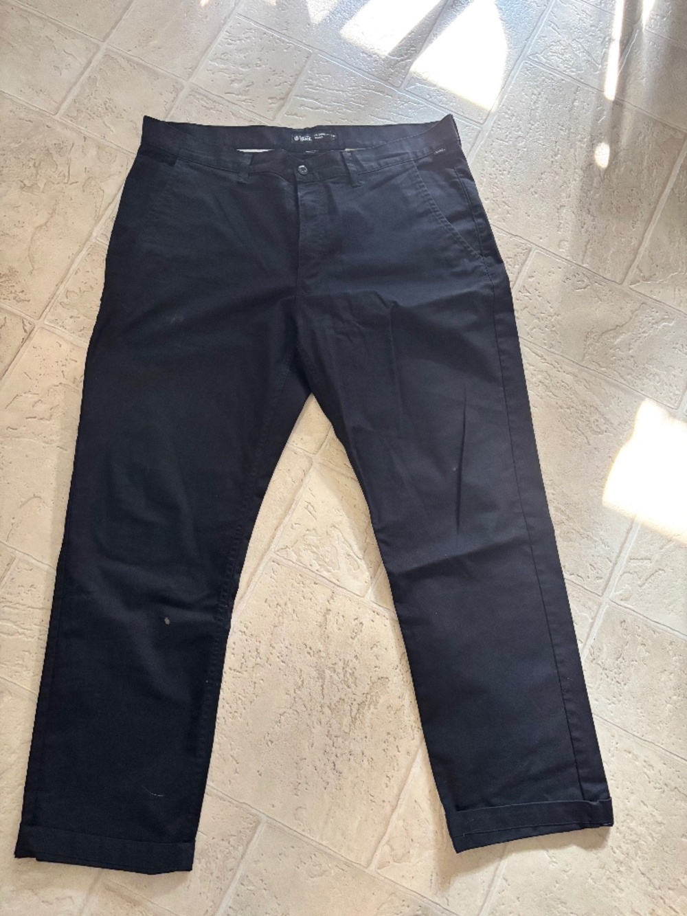 Black vans pants size 38 men’s good condition